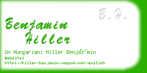 benjamin hiller business card